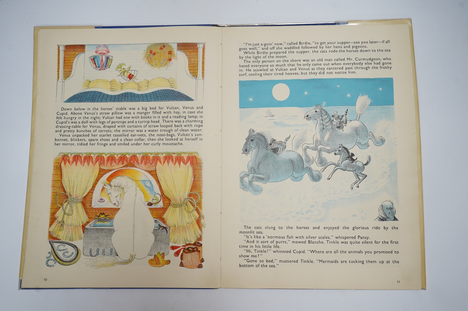 Hale, Kathleen - Orlando (The Marmalade Cat): A Seaside Holiday, 1st edition, lithographed illustrations by the author, printed in colour throughout, folio, original cloth-backed pictorial boards, dust-jacket, with price